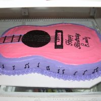 Hannah Montana Guitar Cake 
