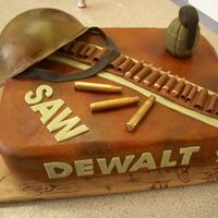 Army Birthday cake for two brothers. Used a spraygun on hat and base of cake. Lots of fun.