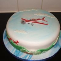 Airplanes I made for a friends dh, he loves airplanes, the cake is lemon cake with lemon buttercream, covered with fondant and using patchwork...
