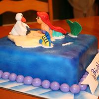 Ariel, Scuttle, And Flounder My second time make fondant characters.