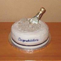 Congratulations - Champagne Cake 