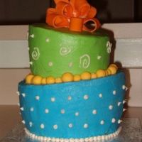 Topsy Turvy Cake My first attempt at a "topsy turvy" cake.