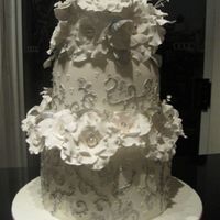 Romance Wedding Cake The embellishments seemed to take forever but Bride was happy with results.