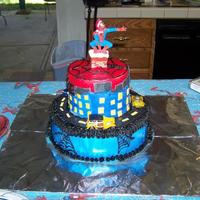 Spiderman This was a last minute cake. I think it turned out well though.