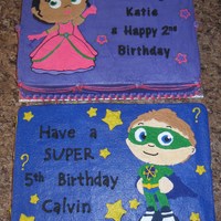 Super Why Princess Presto buttercream icing. Royal icing images & writing.