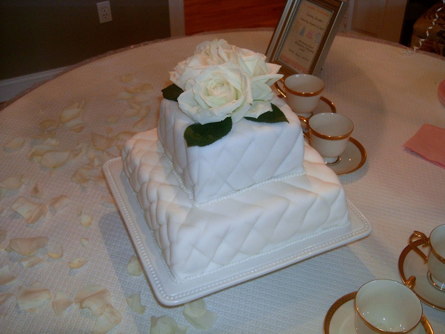 Lindsey's Baby Shower This cake was for a friend of a friend's baby shower. Chocolate cake with chocolate buttercream and one layer of raspberry jam +...