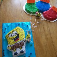 Spongebob W/b-Day Balloons This was my first character cake for Aidan's 5th birthday. He was allergic to chocolate, but wanted his friends to have some. So,...