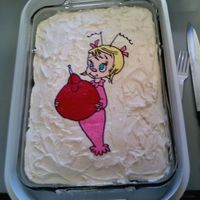 Cindy Lou Who My first FBCT! It turned out okay. I couldn't get the icing from the transfer to melt into the surround icing on the cake, so I had to...
