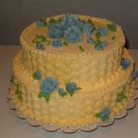 Blue Rose/basketweave 