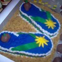 Flip Flop made this cake for a girls 15th birthday, it was my first flip flops, i really wasnt pleased with the finished product, but my kids...