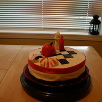 Twilight Birthday Cake WASC, fondant accents. Thanks to so many on this site for the inspiration.