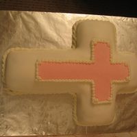 Baptism Pink 2nd try at fondant. Went much better this time! Even experimented with the Pearl dust on the color. I made three of these, pink for my...