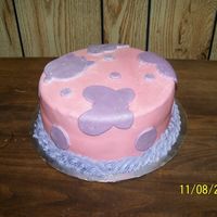 Spring In Winter This was a cake for a friend's DD. MMF with lemon flavoring. The kids said it tasted like Lemon Starbursts. Dusted with pearl shimmer...