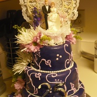 25Th Anniversary In my defense the topper has sentimental value, it's from thier original wedding cake! It's what the client wanted, I did my best...
