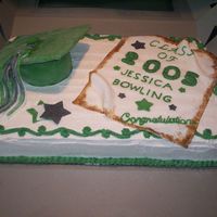 100_0581.jpg I did this cake for a friend whos daughter was graduating they loved it. I use a 4" round and a square sugar cookie for the hat and...