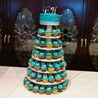 Cupcake Tower This was made for a sweet sixteen birthday party.