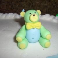 Baby Shower Bear Made from Fondant