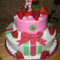 Strawberry Shortcake Buttercream and Fondant accents. Inspired by several cakes here on CC.