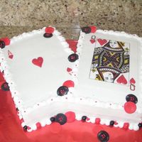 Cards Cake I made for friends 21st birthday
