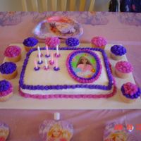 Barbie Cake My daughters 8th birthday cake. Not perfect for sure, but she loved it.
