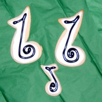 Music Notes Again for hubbys work.....didn't want to use all black for fear of black teeth :)