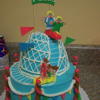 Roller Coaster My son's 7th birthday cake. He requested a roller coaster cake. So I got some great ideas from cruising this site. Thank you:)