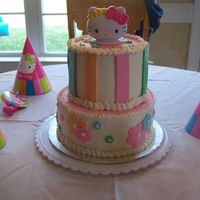 Hello Kitty Cake I made this for my daughter's 4th birthday. She loved it and so did I.