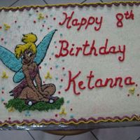 Tinkerbell Buttercream icing