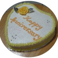 2Nd Anniversary Cake This is the second cake for a friend's 2nd Anniversary