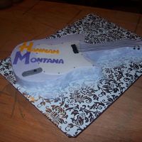 Hannah Montana My first attempt at a guitiar, it is for my daughters 7th birthday at school