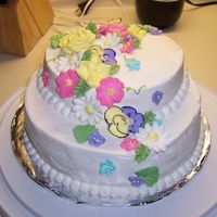 B-Day Cake this is my second cake I made for a b-day, on a request