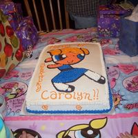 Power Puff Girls Bubbles This is a 1/2 sheet birthday cake done for my friends little girls 6th birthday. Frosted in all buttercream...bubbles was freehanded from...