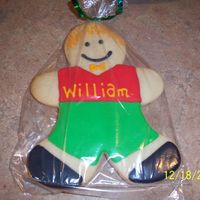 Big Not Gingerbread Gingerbread Boy nfsc w/ antonias icing...this is my not gingerbread Gingerbread boy...lol...while i was making them my DH came in and joked w/ me....my GBB...