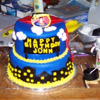 Superman Cake For My Nephew's 4Th Birthday Party I borrowed some ideas from a cake I saw here on CC which was made by someone whose name I don't remember..so sorry..lol.. Her cake was...