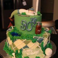 Golf Birthday Cake 