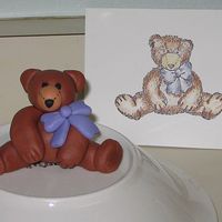 Bear For Mom! I created this little fondant bear to match a rubber stamp I have. I'm a rubber stamper and thought it would be fun to make my mom a...