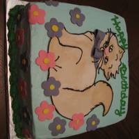 Cat Birthday 10" strawberry cake with vanilla bc. Fondant decorations. Design was based on invitations.