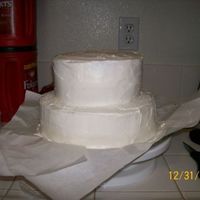 New Years 2007 I was really proud of my self when i put this all together. It was my very first attempt at a tiered cake. I thought it looked pretty good...