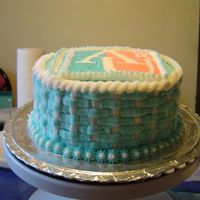 Graduation Cake-American University This was a cake I made for my best friends graduation. Buttercream transfer of the school emblem. Not as smooth as I had wanted it to be...