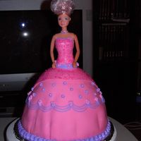 Barbie Cake For A 5 Year Old Girl. 