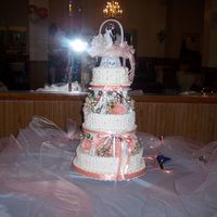 Wedding Cake My first wedding cake!! Made from fruit cake and decorated with royal icing