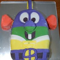 Larry Boy Cake Larry-Boy cake for my son's 6th birthday. A double layer homemade chocolate sheet cake with chocolate buttercream icing and then...