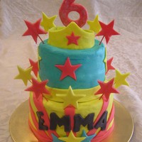 Wonderwoman Cake this is a wonder woman cake i made for my friend's daughter's bday party. the party got postponed so i simplified the design a...