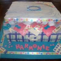 Scrapbook Box Cake my daughter's friend is having her birthday at a scrapbooking cake. she wanted her cake to be a box full of scrapbooking supplies. it...