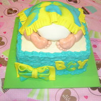 Baby Bum Under A Blanket enjoyed making this cake for a friend's baby shower.