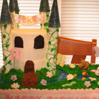 Castle Cake This is the actual cake for the little girls 3rd birthday. She loved the cake.