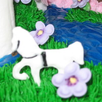 Practice Cake Horse and water for a practice castle cake for a little girls 3rd birthday