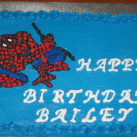 Spiderman Cake This is a Spiderman cake for my nephews birthday.