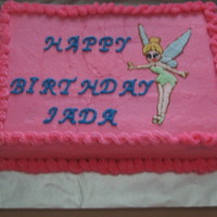 Tinkerbell Tinkerbell cake for a little girls 5th birthday