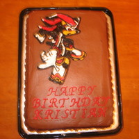 Sonic The Hedgehog Cake Birthday cake for a co-workers son.